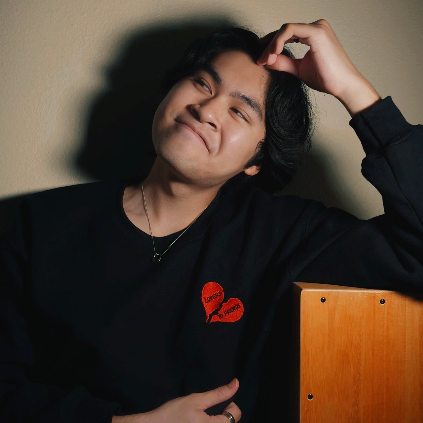 Lovers To Friends Embroidered Crewneck